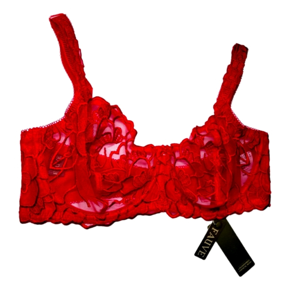 NWT Red "Chloe" Fauve Bra